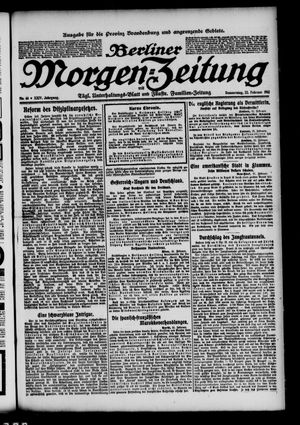 Berliner Morgenzeitung on Feb 22, 1912