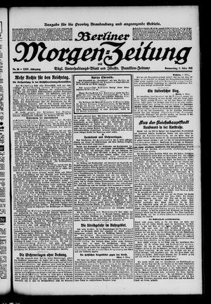 Berliner Morgenzeitung vom 07.03.1912