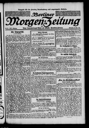 Berliner Morgenzeitung vom 13.03.1912
