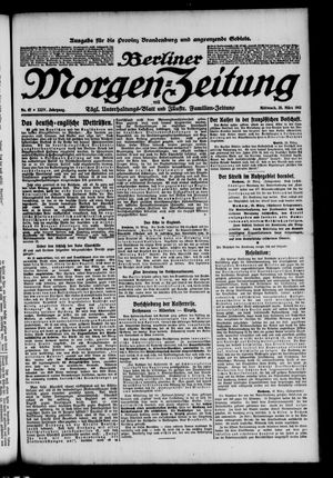 Berliner Morgen-Zeitung on Mar 20, 1912