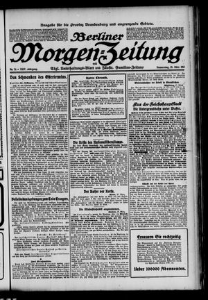 Berliner Morgenzeitung vom 28.03.1912