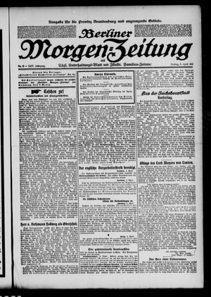 Berliner Morgenzeitung vom 05.04.1912