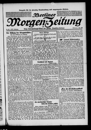 Berliner Morgen-Zeitung vom 01.05.1912