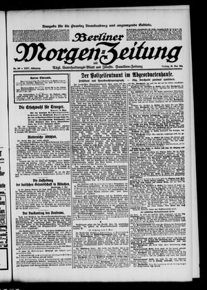 Berliner Morgen-Zeitung vom 10.05.1912