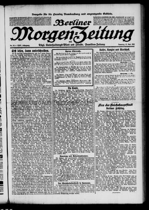 Berliner Morgen-Zeitung vom 12.05.1912