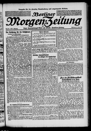 Berliner Morgen-Zeitung vom 22.05.1912
