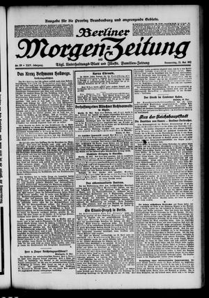 Berliner Morgen-Zeitung vom 23.05.1912