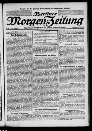 Berliner Morgen-Zeitung vom 25.05.1912