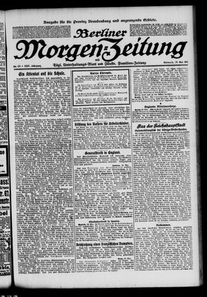 Berliner Morgen-Zeitung vom 29.05.1912