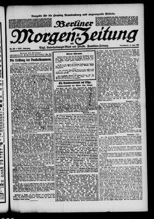 Berliner Morgen-Zeitung vom 08.06.1912