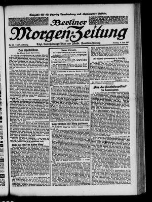 Berliner Morgen-Zeitung vom 09.06.1912