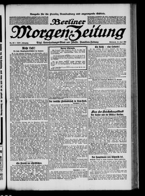 Berliner Morgen-Zeitung vom 12.06.1912
