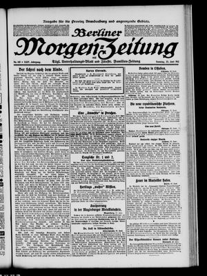 Berliner Morgen-Zeitung vom 23.06.1912