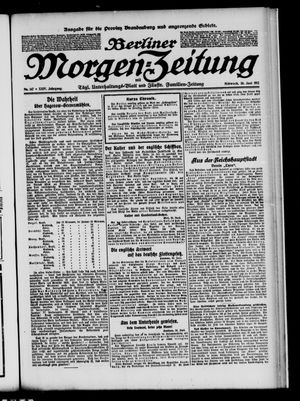 Berliner Morgen-Zeitung vom 26.06.1912