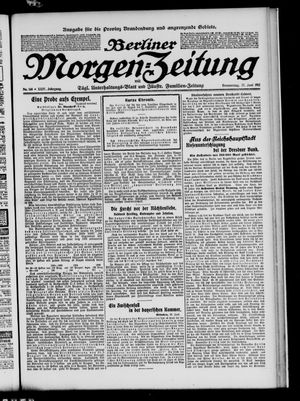 Berliner Morgen-Zeitung vom 27.06.1912