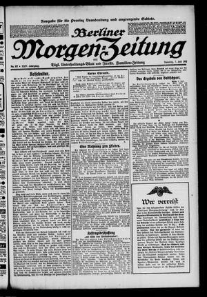 Berliner Morgen-Zeitung vom 07.07.1912