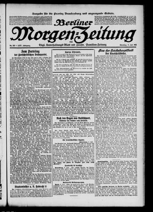 Berliner Morgen-Zeitung vom 09.07.1912