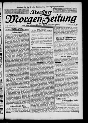 Berliner Morgen-Zeitung vom 13.07.1912