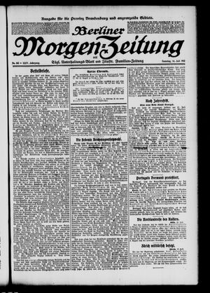 Berliner Morgen-Zeitung vom 14.07.1912
