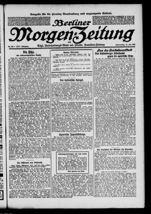 Berliner Morgen-Zeitung vom 18.07.1912