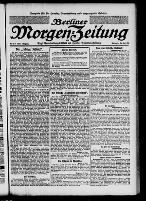 Berliner Morgen-Zeitung vom 24.07.1912