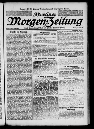 Berliner Morgen-Zeitung vom 26.07.1912