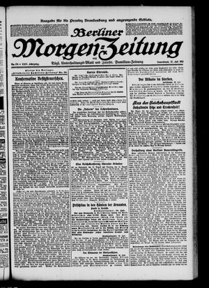 Berliner Morgen-Zeitung vom 27.07.1912