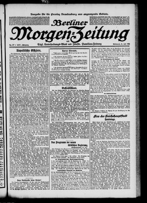 Berliner Morgen-Zeitung vom 31.07.1912