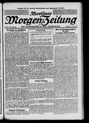 Berliner Morgen-Zeitung vom 07.08.1912