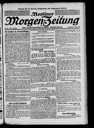 Berliner Morgen-Zeitung vom 10.08.1912