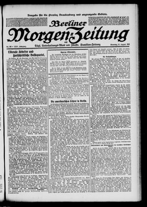 Berliner Morgen-Zeitung vom 13.08.1912