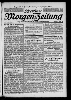 Berliner Morgen-Zeitung on Aug 16, 1912