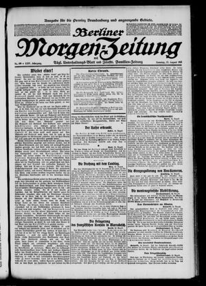Berliner Morgen-Zeitung vom 25.08.1912