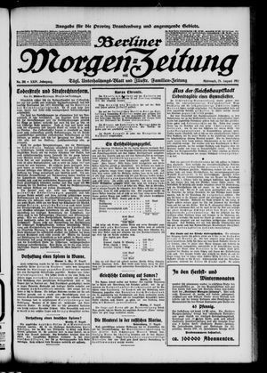 Berliner Morgen-Zeitung vom 28.08.1912