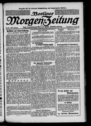 Berliner Morgen-Zeitung on Aug 29, 1912