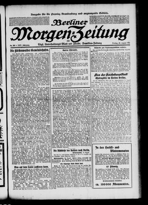 Berliner Morgen-Zeitung vom 30.08.1912