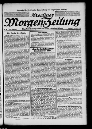 Berliner Morgen-Zeitung vom 03.09.1912
