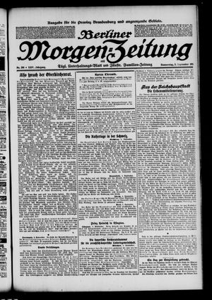 Berliner Morgen-Zeitung vom 05.09.1912