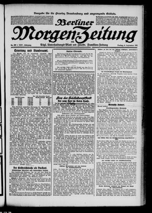 Berliner Morgen-Zeitung vom 06.09.1912