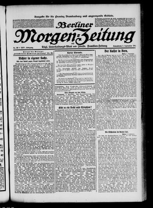 Berliner Morgen-Zeitung vom 07.09.1912