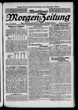 Berliner Morgen-Zeitung vom 11.09.1912