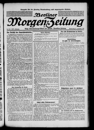 Berliner Morgen-Zeitung vom 12.09.1912