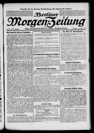 Berliner Morgen-Zeitung vom 13.09.1912