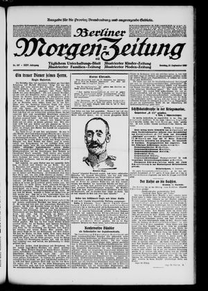 Berliner Morgen-Zeitung vom 15.09.1912