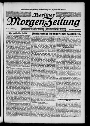 Berliner Morgen-Zeitung vom 18.09.1912