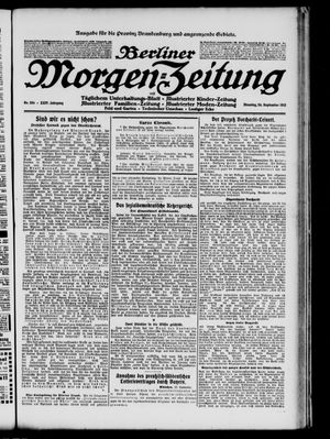 Berliner Morgen-Zeitung vom 24.09.1912