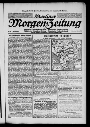 Berliner Morgen-Zeitung vom 02.10.1912