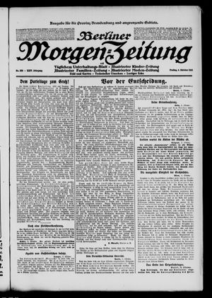 Berliner Morgen-Zeitung vom 04.10.1912