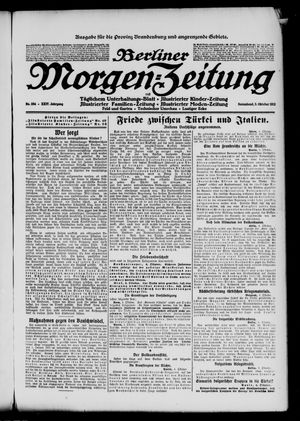 Berliner Morgen-Zeitung vom 05.10.1912