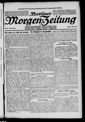 Berliner Morgen-Zeitung vom 06.10.1912